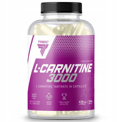 TREC NUTRITION L-CARNITINE 3000 - WIELOZADANIOWE KAPSUŁKI, REDUKCJA TKANKI na Arena.pl