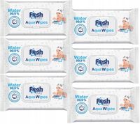 AQUA WIPES NAWILŻANE CHUSTECZKI DLA DZIECI MOKRE 99% AQUAWIPES 6x60szt
