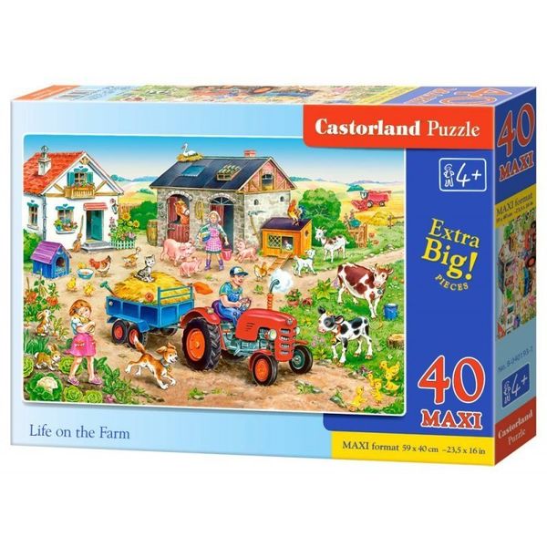 Puzzle 40 el.maxi life on farm zdjęcie 1