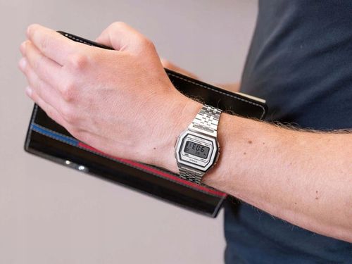 ZEGAREK CASIO A1000A-7EF VINTAGE RETRO SREBNY NA BRANSOLECIE na Arena.pl