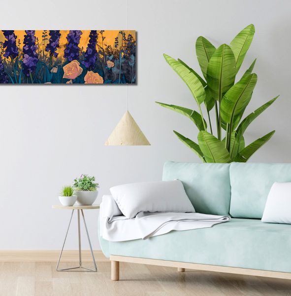 Obraz 90x30cm Złoty Ogród zdjęcie 2
