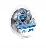 Philips Żarówki H4 WhiteVision Ultra 4200K + W5W