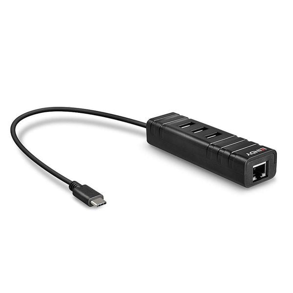 Lindy Usb 3.1 Hub & Gigabit zdjęcie 1