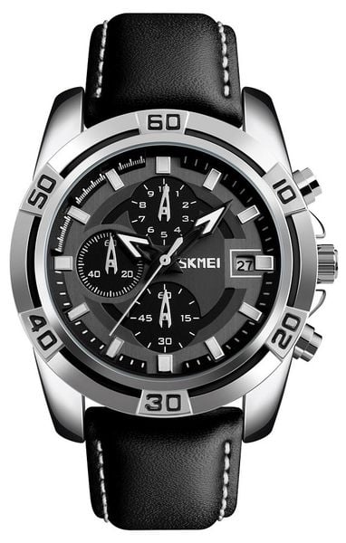 zegarek męski skmei 9156sibk + box zdjęcie 1