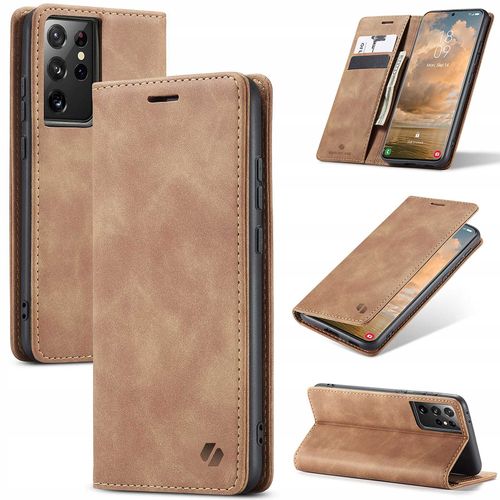 Spacecase Wallet Galaxy S21 Ultra Light Brown na Arena.pl