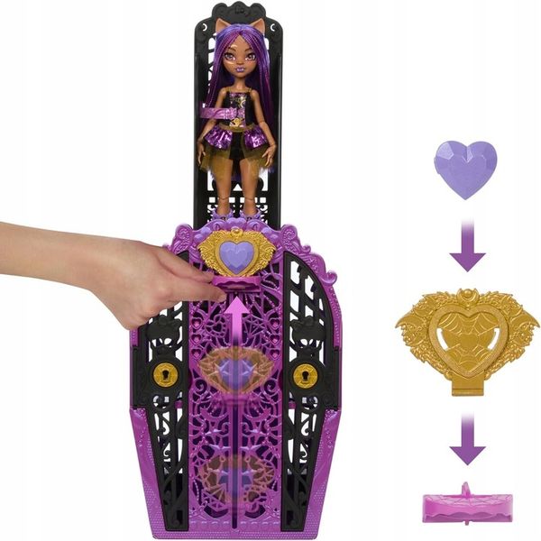 LALKA MONSTER HIGH STRASZYSEKRETY seria 4 POTWORNE ZAGADKI Clawdeen Wolf zdjęcie 6
