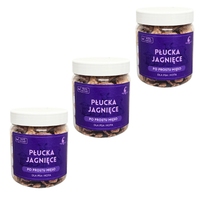 3x liofilizowane płuca jagnięce 50g dla psa i kota wrażliwy przewód pokarm