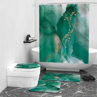 Zasłona prysznicowa, nadruk cyfrowy poliester,Marmurowa tekstura,180x200cm