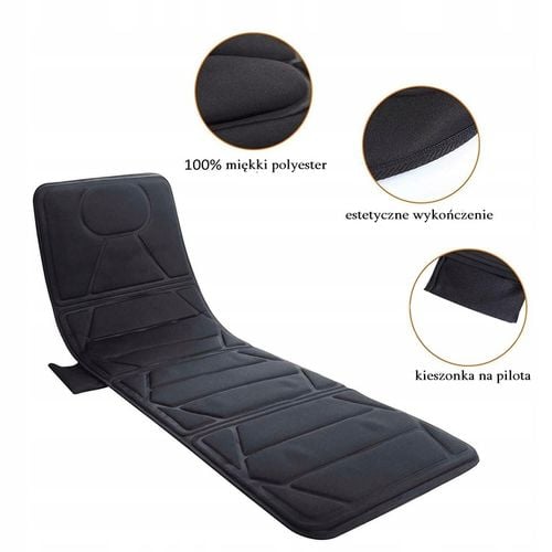 Mata masująca wibracyjna Materac masujący do masażu na łóżko 16 silników na Arena.pl