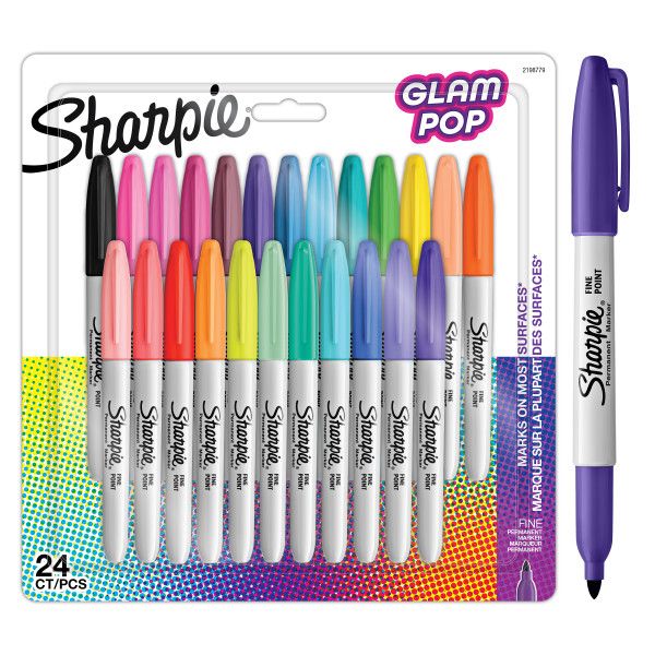 MARKERY PERMANENT SHARPIE GLAM POP 24 KOL SUPER OFERTA!!! zdjęcie 1