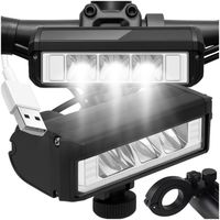 LAMPKA ROWEROWA PRZEDNIA LED NA PRZÓD KIEROWNICĘ ROWERU MOCNA USB 1200lm