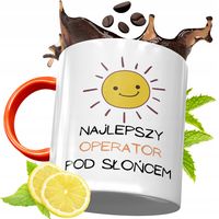 Kubek Pomarańczowy Dla Operatora Prezent Z Nadrukiem Ze Zdjęciem