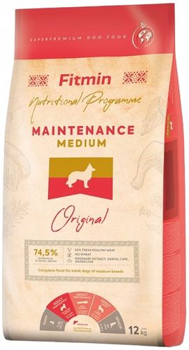 FITMIN DOG MAINTENANCE MEDIUM sucha karma dla PSA 12 kg na Arena.pl