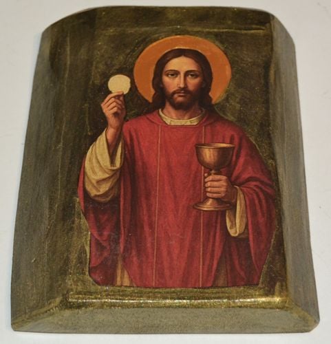 Ikona Jezus z Hostią mała na Arena.pl