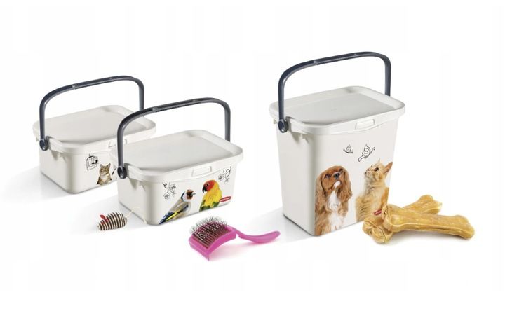 POJEMNIK NA KARMĘ ŻWIREK DLA PSA KOTA CURVER 6L zdjęcie 2