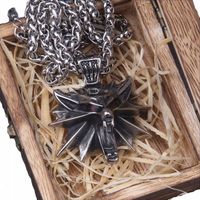 Naszyjnik Męski Wiking Wiedźmin Stal Chirurgiczna 316L Łańcuszek Pancerka