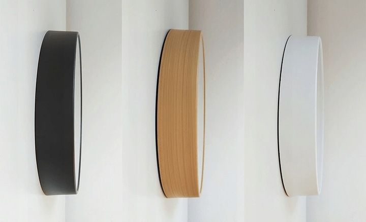 Nowoczesny cichy zegar ścienny Drewno 25 cm zdjęcie 4