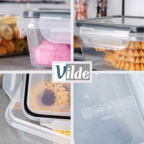 zestaw 24 pojemników na żywność z pokrywami i uszczelkami 229159 na Arena.pl