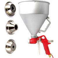 Pistolet do tynkowania malowania bielenia 5L metalowy pneumatyczny Silver