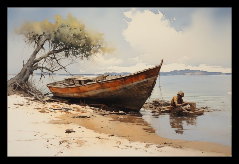 Plakat 30x20cm Spokój Przybrzeża zdjęcie 2