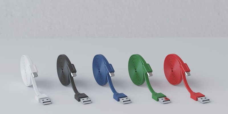 Kabel allocacoc USBcable microUSB Flat - biały zdjęcie 4