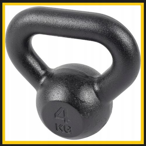 Kettlebell żeliwny odważnik kula kettle 4kg na Arena.pl