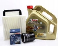 FILTRY BOSCH + OLEJ CASTROL 5W30 4L SWIFT III 1.3