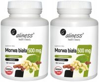 ALINESS Morwa biała 500 mg CHROM ODCHUDZANIE 2x180 tabletek