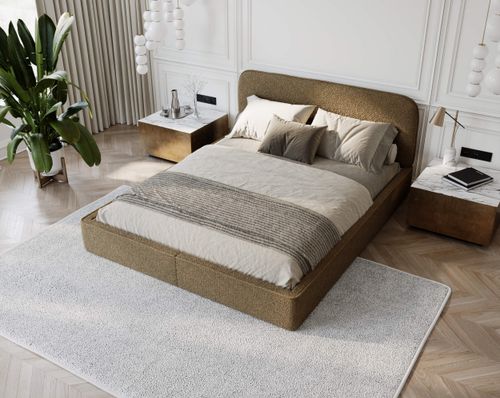 Łóżko tapicerowane Nello 180x200 Brązowe na Arena.pl