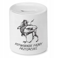 Skarbonka Dla Przyjaciela Potwornie Fajny Z Nadrukiem Ze Zdjęciem