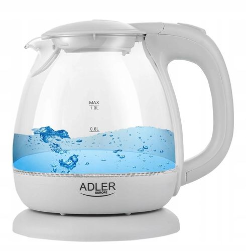 Szklany Czajnik 1L 1100W Adler Ad1283 Szary na Arena.pl