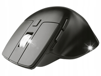 BEZPRZEWODOWA MYSZ MYSZKA OPTYCZNA CZARNA DO KOMPUTERA CICHA ERGONOMICZNA