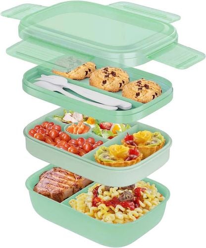 Lunchbox 5 przegródek 1900ML Zielony na Arena.pl