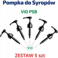 Pompka do Syropów ViO РSB – UNIWERSALNA - Czarna - ZESTAW 5 stz