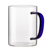 Szklanka 450 ml z granatowym uszkiem do sublimacji