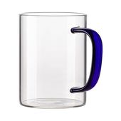 Szklanka 450 ml z granatowym uszkiem do sublimacji