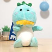 Breloczek brelok uroczy dinozaur ze smyczą niebieski