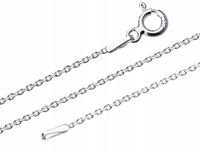 Długi Srebrny Klasyczny Łańcuszek Ankier 1,2mm Cienki Diamentowany 100 cm