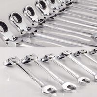 ZESTAW KLUCZY PŁASKO-OCZKOWYCH Z GRZECHOTKĄ ŁAMANYCH 12 EL. 8-19MM G10337