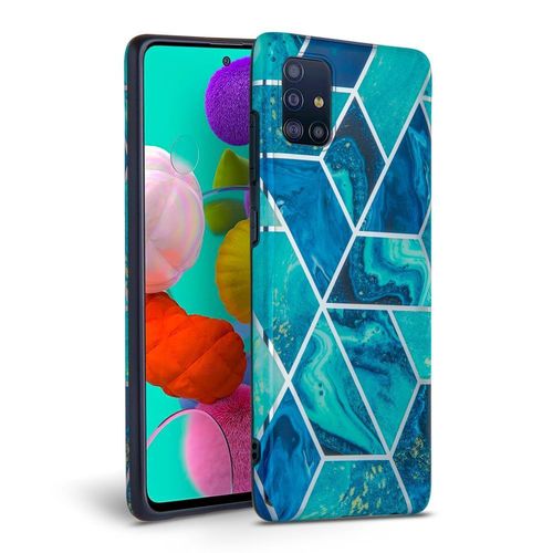Tech-Protect MARBLE SAMSUNG A41 niebieski na Arena.pl