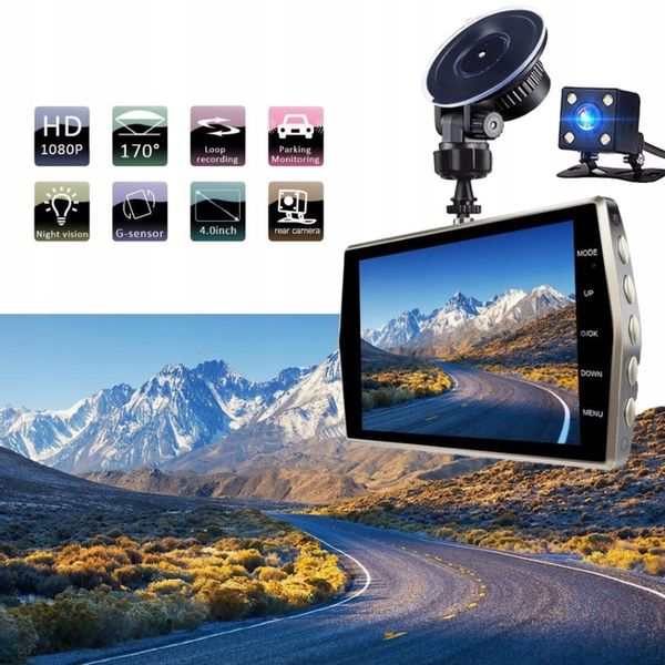 KAMERA REJESTRATOR JAZDY VIDEO PRZÓD I TYŁ FUUL HD zdjęcie 13