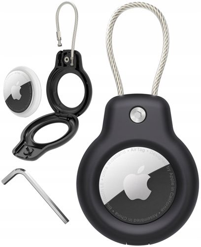 ETUI ZE STALOWĄ LINKĄ DO APPLE AIRTAG BRELOK CASE NA LOKALIZATOR - na Arena.pl