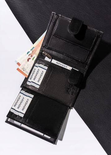 klasyczny, pionowy portfel męski ze skóry naturalnej - always wild na Arena.pl