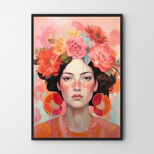 Plakat portret kwiaty 50x70 cm na Arena.pl