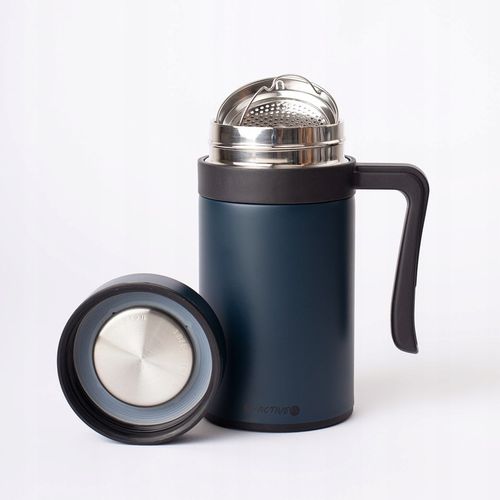 KUBEK TERMICZNY SZCZELNY TERMOS NA KAWĘ HERBATĘ GORĄCE NAPOJE DUŻY 450ML na Arena.pl