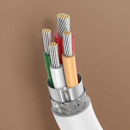 kabel przewód usb-c - usb-c pd qc afc 1m - biały na Arena.pl