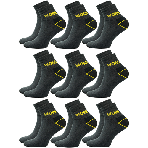 9x Skarpety robocze WORK PÓŁ-FROTTE KRÓTKIE na lato wzmacniane 43-46 na Arena.pl