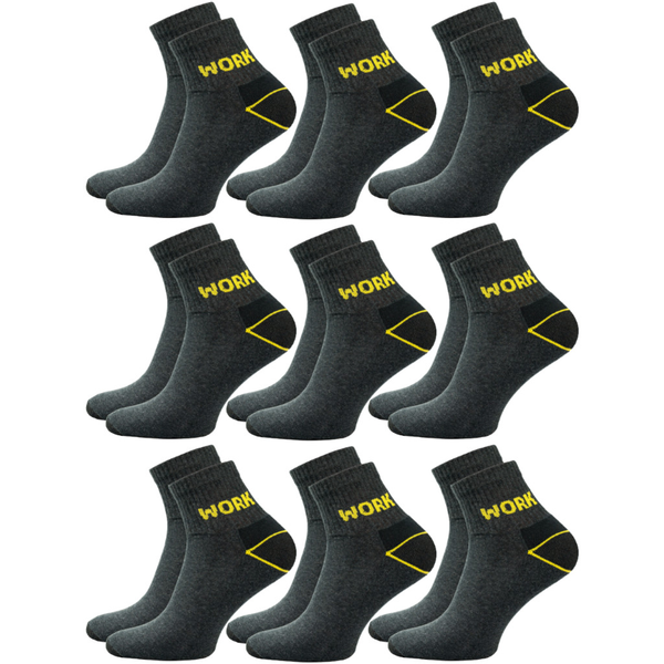 9x Skarpety robocze WORK PÓŁ-FROTTE KRÓTKIE na lato wzmacniane 43-46 zdjęcie 4