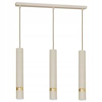 LAMPA WISZĄCA ZWIS LUMINEX RENO 9516 GU10 BEŻOWA/ZŁOTA
