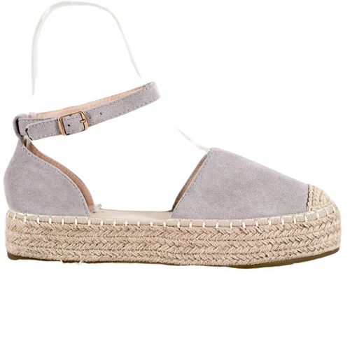 Szare Espadryle Na Platformie r.38 na Arena.pl